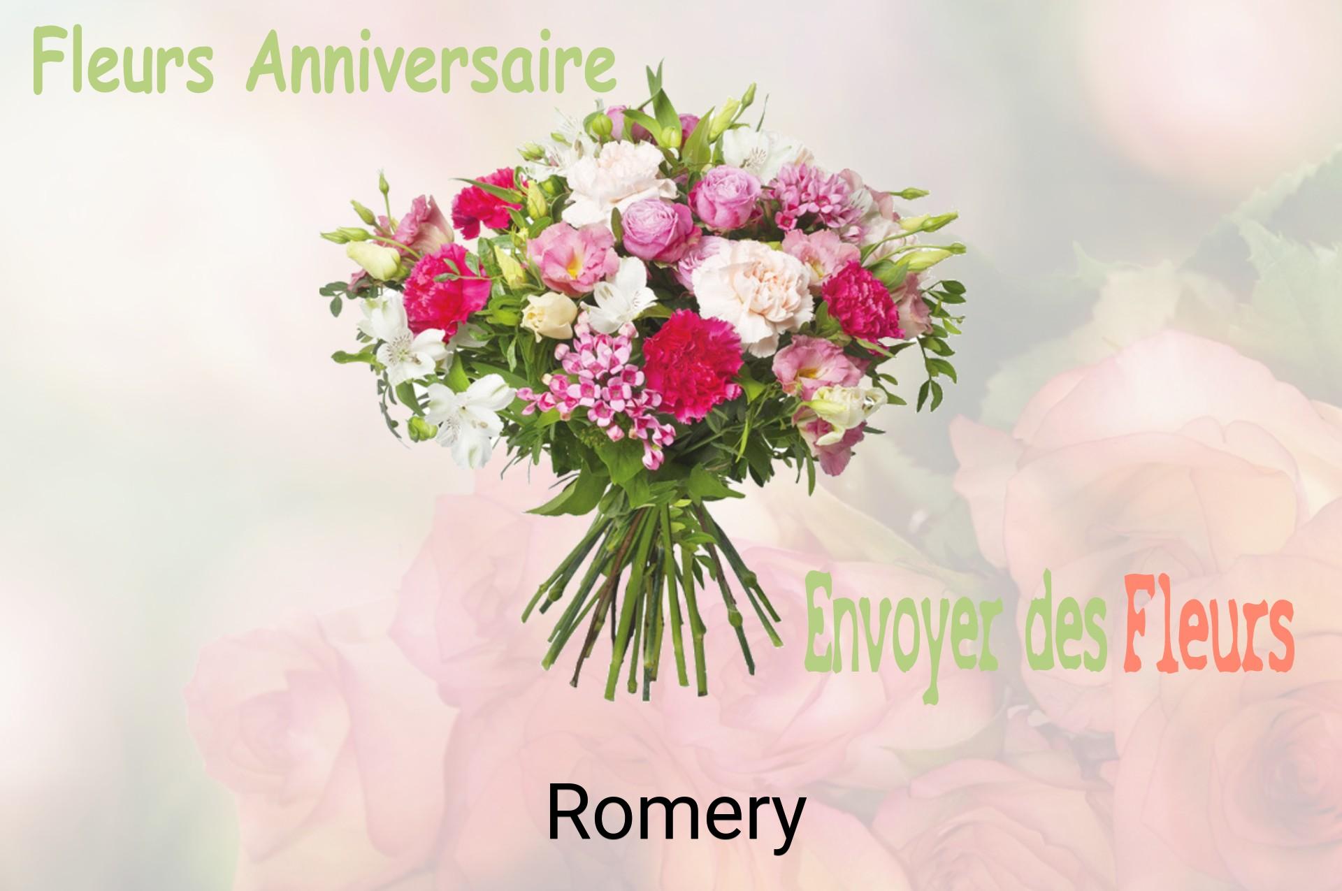 Bouquet de fleurs d’anniversaire livré à Romery